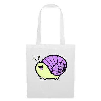 Bande dessinée d’escargot - Sac en tissu - blanc - Devant