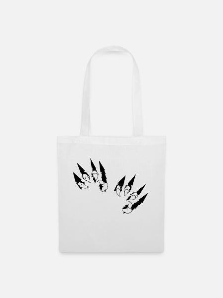 animal claws 2 - Stoffbeutel - Weiß