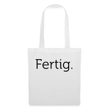 Das fertige Shirt - Stoffbeutel - Weiß - Vorne