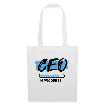 CEO In Progress, CEO Shirts, Motivational Quotes - Tote Bag - white - Front