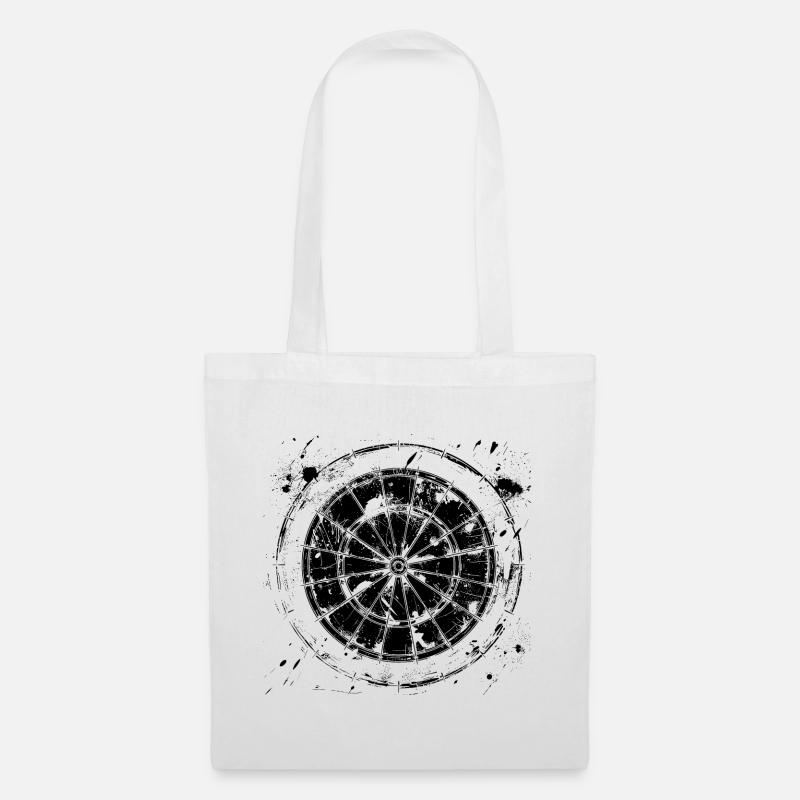 Dessin de jeu de fléchettes - Sac en tissu - blanc