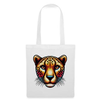Guépard - Sac en tissu - blanc - Devant