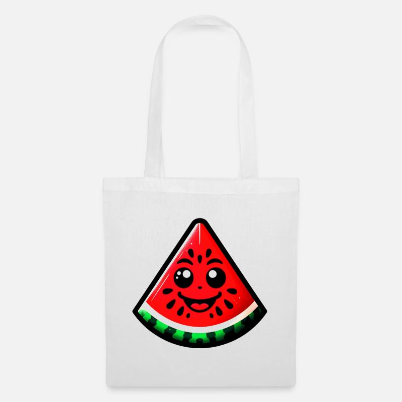 Wassermelone - Stoffbeutel - Weiß