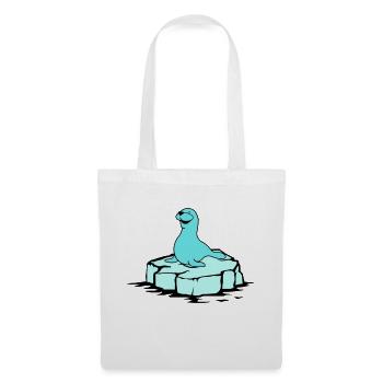 Phoque - Sac en tissu - blanc - Devant