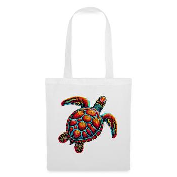 Schildkröte - Stoffbeutel - Weiß - Vorne