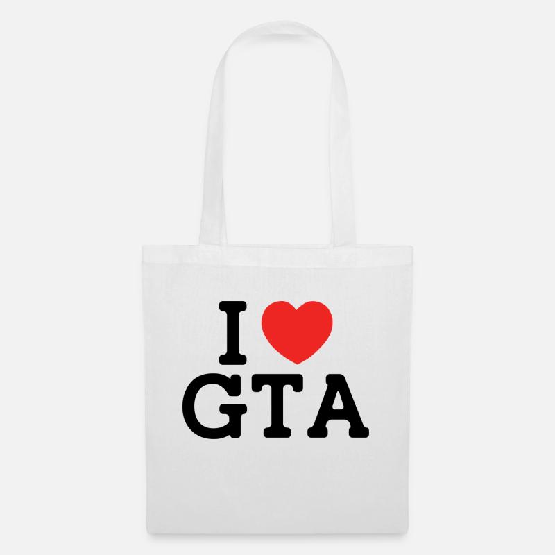 I love GTA - Stoffbeutel - Weiß