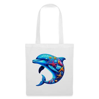 Delfin - Stoffbeutel - Weiß - Vorne