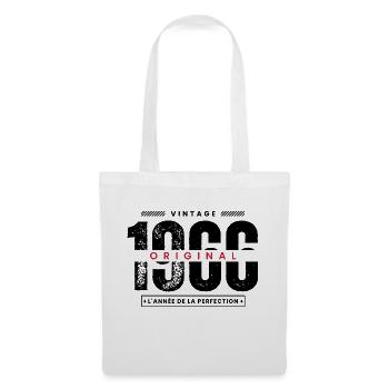 vintage 1966 / année 1966 / t-shirt 1966 - Sac en tissu - blanc - Devant