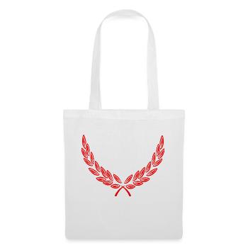 Bottom decoration laurel wreath red - Tote Bag - white - Front