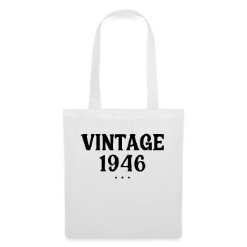 Vintage 1946 - Birthday Gift Idea - Tote Bag - white - Front