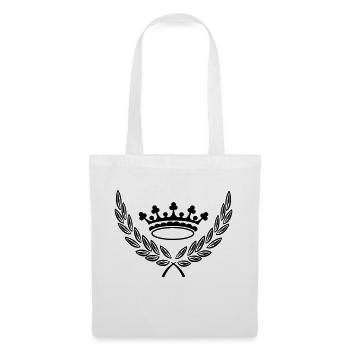 Couronne en couronne de laurier Logo King - Sac en tissu - blanc - Devant