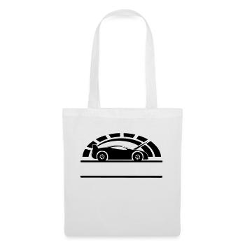 Sports car speedometer banner - Tote Bag - white - Front