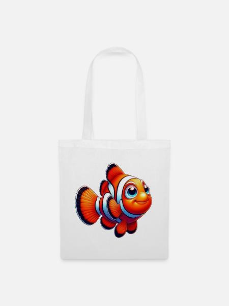 Clownfisch - Stoffbeutel - Weiß