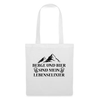 Wandern Hiking Sport Berge - Stoffbeutel - Weiß - Vorne