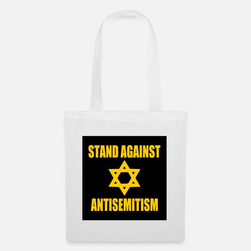 stand against antisemitism - Stoffbeutel - Weiß