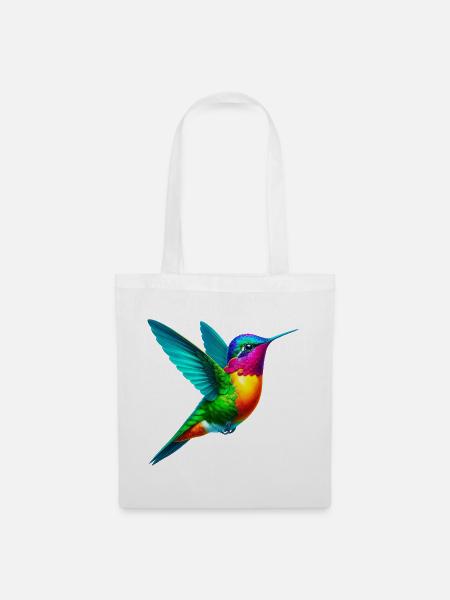 Kolibri - Stoffbeutel - Weiß