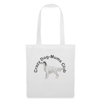 fou DogMums Club setter anglais - Sac en tissu - blanc - Devant