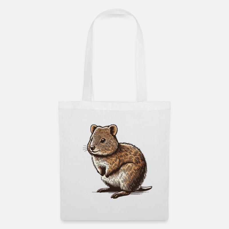 Quokka - Stoffbeutel - Weiß
