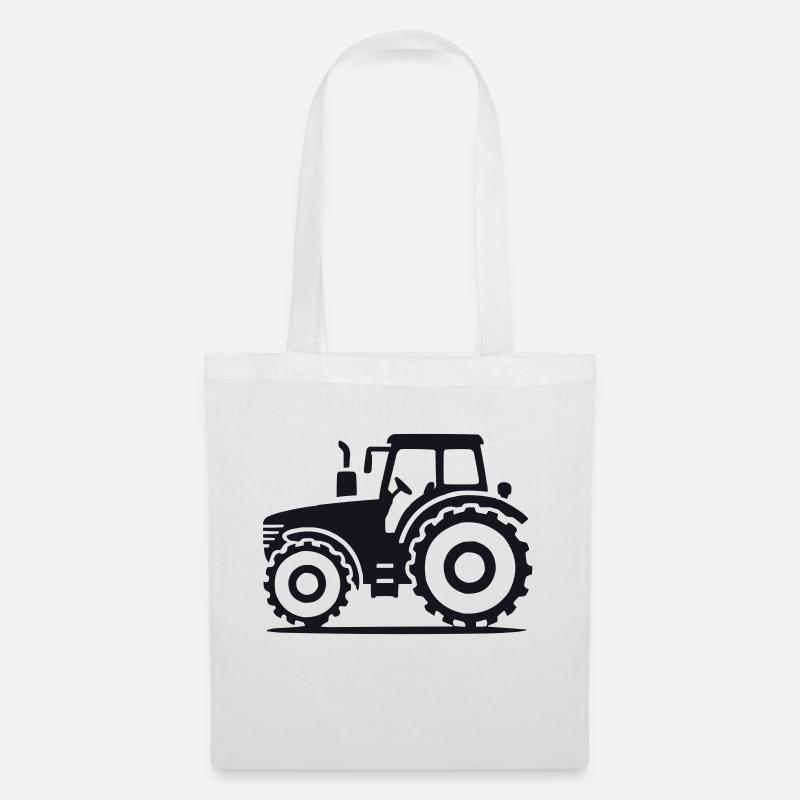 Traktor - Stoffbeutel - Weiß