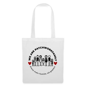 We are Patchworkfamily - Stoffbeutel - Weiß - Vorne