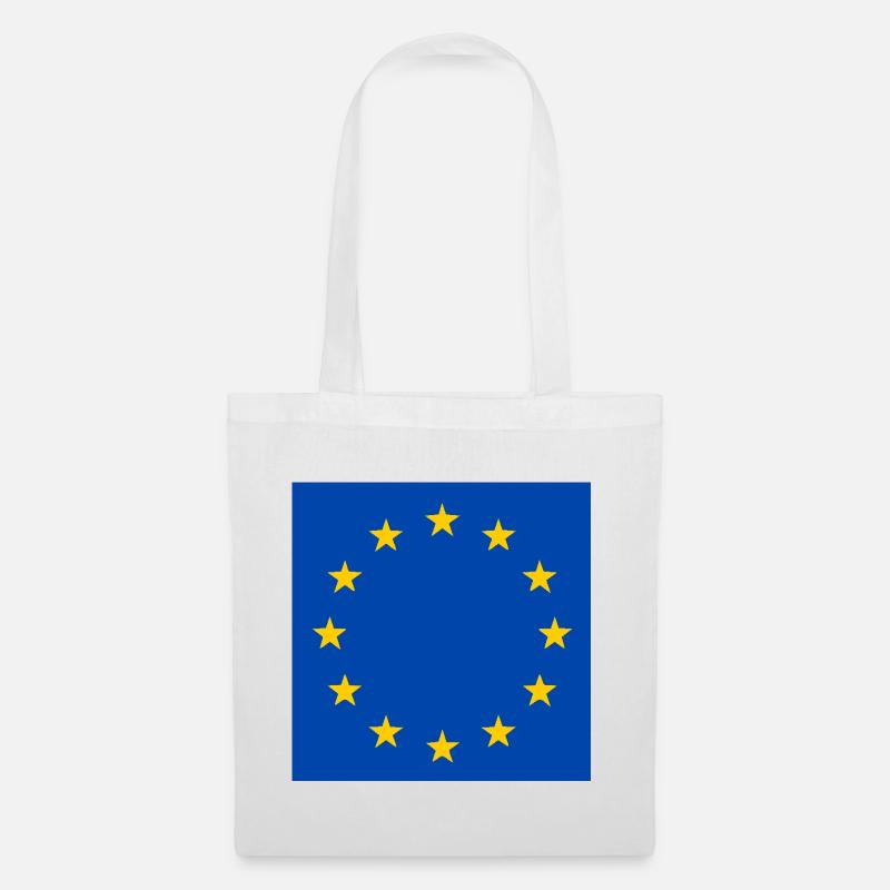 Drapeau de l’Europe - Sac en tissu - blanc