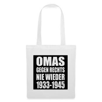 Omas gegen rechts - Stoffbeutel - Weiß - Vorne