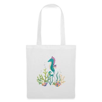 Sea Aquarium Seahorse Design - Tote Bag - white - Front