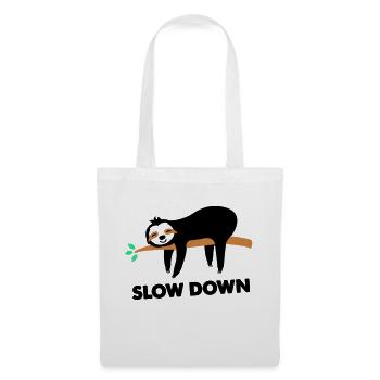 Sloth slow down - Tote Bag - white - Front