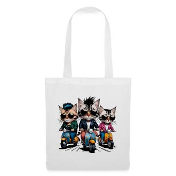 Rocker cats - Tote Bag - white - Front