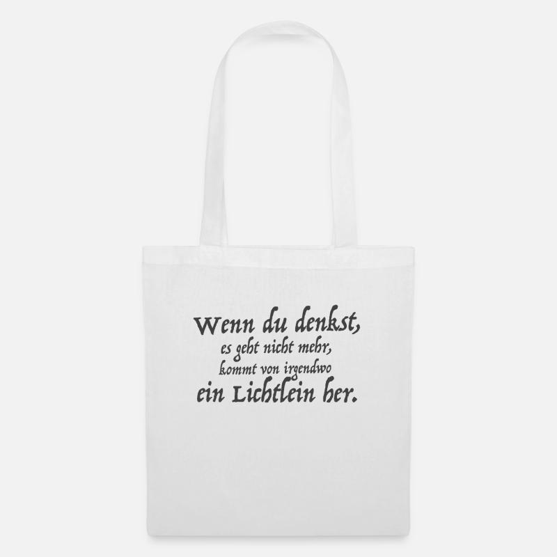 Wenn du denkst - Stoffbeutel - Weiß