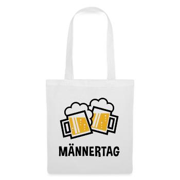 Männertag (Bier Prosit Bayrische Bierkrüge / 2C) - Stoffbeutel - Weiß - Vorne