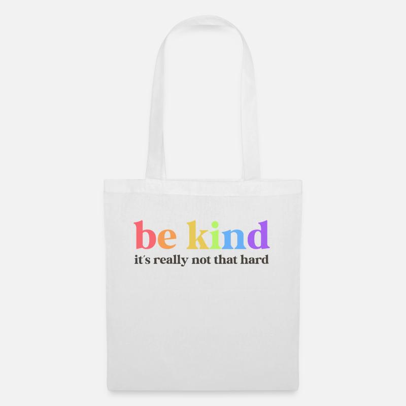 Be Kind Sei Nett Freundlich Inspiration Schulkind - Stoffbeutel - Weiß