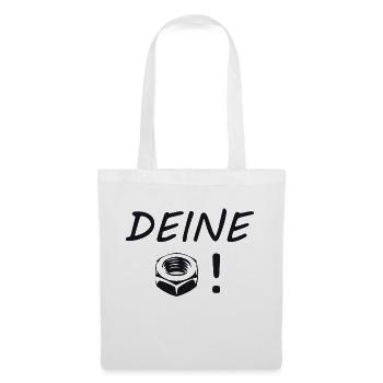 Deine Mutter lustig - Stoffbeutel - Weiß - Vorne