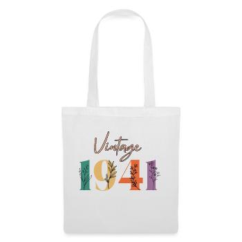 Vintage 1941 Floral - Tote Bag - white - Front