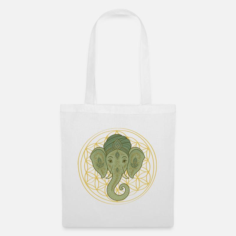 Elefant - Stoffbeutel - Weiß