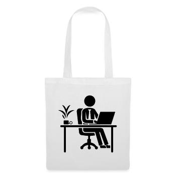 Worker Computer Job Desk - Tote Bag - white - Front
