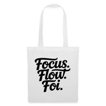 Focus Flow Fly Script - Sac en tissu - blanc - Devant
