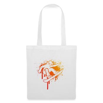 Message clair sur le snowboard pour les femmes - Sac en tissu - blanc - Devant