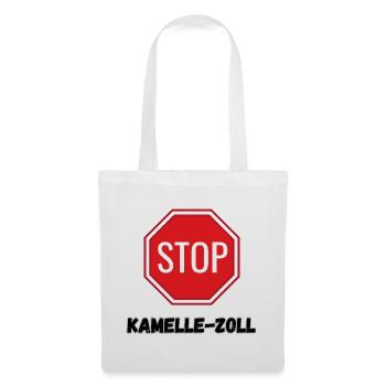 Karneval Kostüm Kamelle - Stoffbeutel - Weiß - Vorne