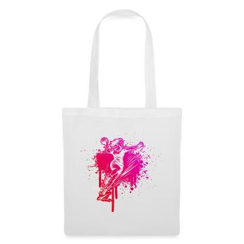 Handball Illustration für Handball fuer Frauen - Stoffbeutel - Weiß - Vorne