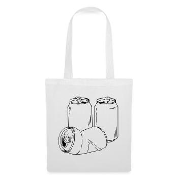 Can as a motif for sayings and beer fans - Tote Bag - white - Front