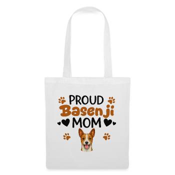 Fière Mère Chien Sans Aboiement, Basenji - Sac en tissu - blanc - Devant