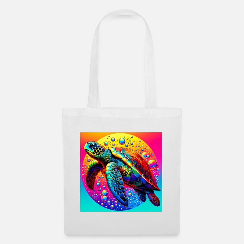 Schildkröte - Stoffbeutel - Weiß