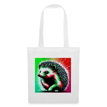 hérisson - Sac en tissu - blanc - Devant