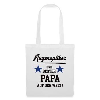 Augenoptiker Bester Papa Vatertag Geburtstag - Stoffbeutel - Weiß - Vorne