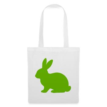 Bright Bunny Silhouette - Tote Bag - white - Front