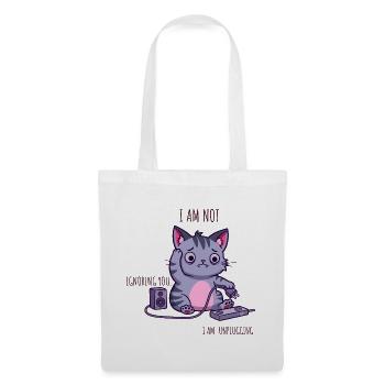 I’m Not Ignoring You, I’m Unplugging - Tote Bag - white - Front