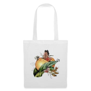Butterflies on an orange - Tote Bag - white - Front
