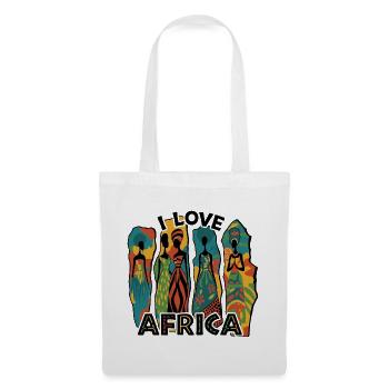 I LOVE AFRICA - Tote Bag - white - Front