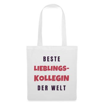 Beste Lieblingskollegin der Welt - Stoffbeutel - Weiß - Vorne